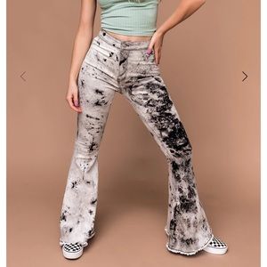 Hendrix Tie dye denim bell bottoms